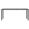 Table à dîner de jardin Gris 180x70x73 cm Résine tressée 
