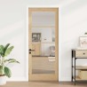 Porte intérieure avec verre "ORKDAL" 86x211x4 cm en bois massif de pin 