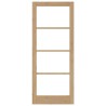 Porte intérieure avec verre "ORKDAL" 86x211x4 cm en bois massif de pin 