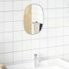 Miroir mural Argenté 30x25 cm 