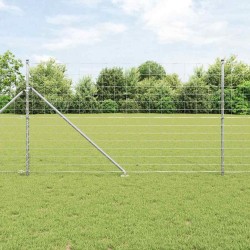 Clôture de champ 1,4 x 25 m en acier galvanisé 