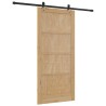 Porte coulissante avec kit de montage 93x202 cm Bois massif en pin 