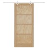Porte coulissante avec kit matériel 93x211 cm Bois massif en pin 