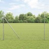 Clôture Euro avec 7 poteaux 1,6 x 10 m en acier galvanisé 