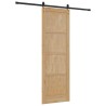 Porte Coulissante avec Quincaillerie 78x232 cm en Bois de Pin Massif 