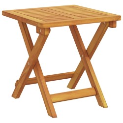 Transat sur roues avec une table et un coussin en acacia solide 