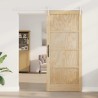 Porte coulissante avec quincaillerie 93x211 cm en bois massif de pin 