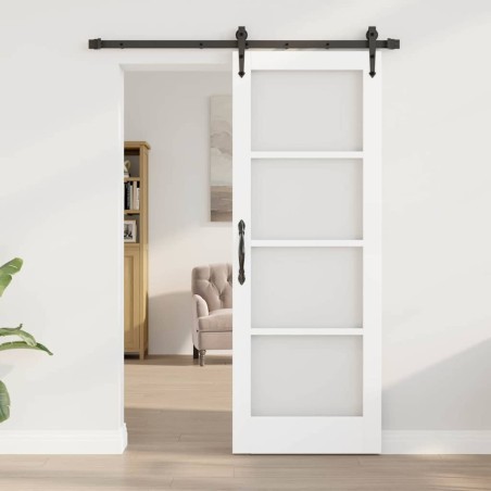 Porte coulissante avec kit de matériel 'ORKDAL'Blanc 73.5x198.5 cm 