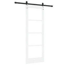 Porte coulissante avec kit de matériel 'ORKDAL'Blanc 73.5x198.5 cm 