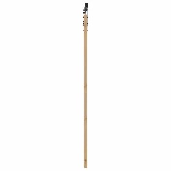 Porte coulissante avec ensemble de quincaillerie 86x211 cm en bois massif de pin 