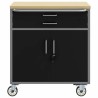 Armoire à outils avec roues et portes verrouillables 75x45x85 cm Acier 