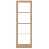 Porte intérieure avec verre "ORKDAL" 78x232x4 cm en bois massif de pin 