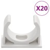 Goulottes de câble avec pinces Ø30 mm 10 m PVC 