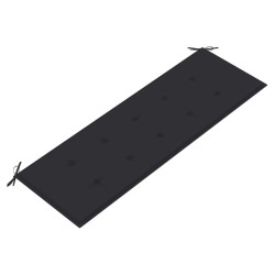 Banc Batavia avec coussin anthracite 150 cm Bois de teck massif 