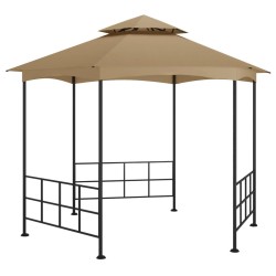 Belvédère avec parois 3,1x2,7 m Taupe 
