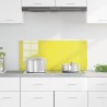Bordure de cuisine Jaune 90x40x0.6 cm en verre trempé 
