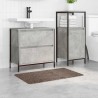 Tapis de bain rectangulaire marron 50x80 cm en polypropylène antidérapant 