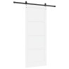 Porte Coulissante avec Quincaillerie Blanche 93x232 cm en Bois Massif de Pin 