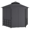 Belvédère avec parois 3,1x2,7 m Anthracite 
