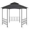 Belvédère avec parois 3,1x2,7 m Anthracite 