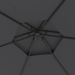 Belvédère avec parois 3,1x2,7 m Anthracite 