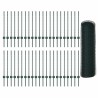 Poteaux de clôture 11 pcs U-Channel Vert 80 cm Acier 
