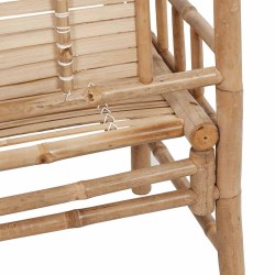 Banc de jardin avec coussin 120 cm Bambou 