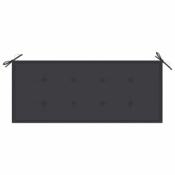 Banc de jardin avec coussin 120 cm Bambou 