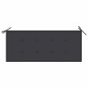 Banc de jardin avec coussin 120 cm Bambou 
