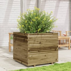 Jardinière 80x80x72 cm bois de pin imprégné 