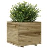 Jardinière 80x80x72 cm bois de pin imprégné 