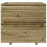 Jardinière 80x80x72 cm bois de pin imprégné 