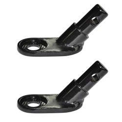 Attelage de remorque pour vélo 2 pcs Fer 