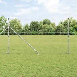 Clôture de champ 1,4 x 25 m en acier galvanisé 