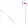 Clôture de champ 1,4 x 25 m en acier galvanisé 