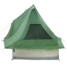 Tente de famille Tipi verte pour 6 personnes, imperméable 