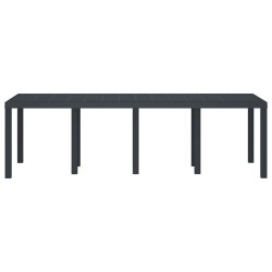Table de jardin Anthracite 250x100x73 cm en Poly Rattan 