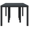 Table de jardin Anthracite 250x100x73 cm en Poly Rattan 