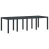 Table de jardin Anthracite 250x100x73 cm en Poly Rattan 