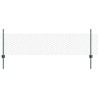 Poteaux de Clôture 11 pcs U-Channel Vert 60 cm Acier 