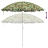 Parasol de plage camouflage 161 x 193 cm avec poteau en métal 
