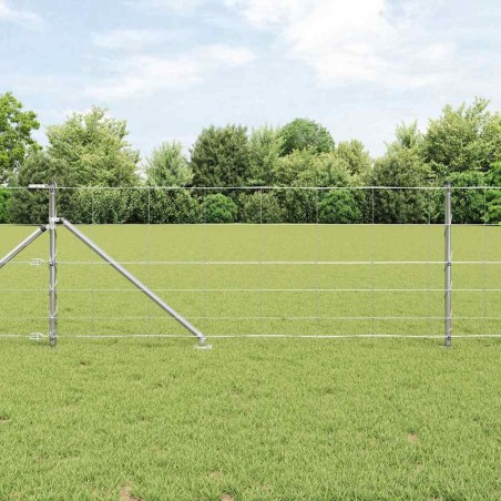 Clôture 0,8 x 25 m en acier galvanisé 