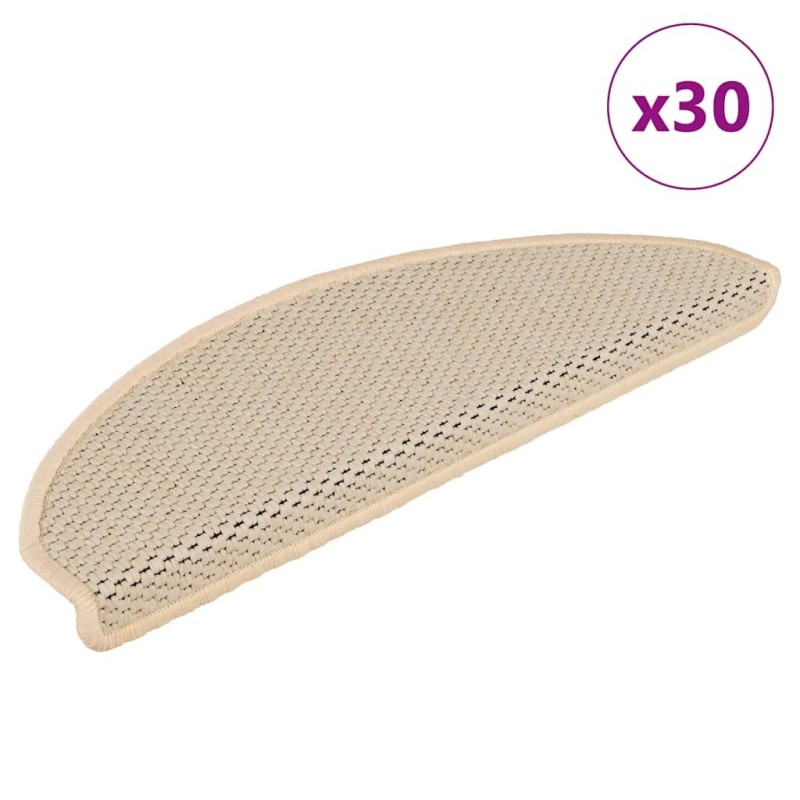 Tapis d'escalier autocollants 30 pcs 65x21x4 cm berbère Tapis d'escalier autocollants 30 pcs 65x21x4 cm berbère