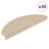 Tapis d'escalier autocollants 30 pcs 65x21x4 cm berbère 