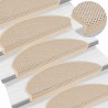 Tapis d'escalier autocollants 30 pcs 65x21x4 cm berbère 
