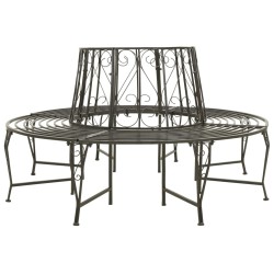 Banc circulaire de jardin 160 cm Acier 