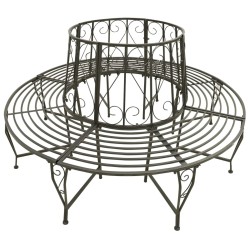 Banc circulaire de jardin 160 cm Acier 
