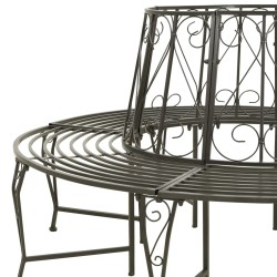 Banc circulaire de jardin 160 cm Acier 