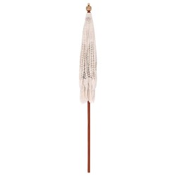 Parasol Autre Crème x 250 cm Coton et bois massif 