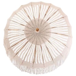 Parasol Autre Crème x 250 cm Coton et bois massif 